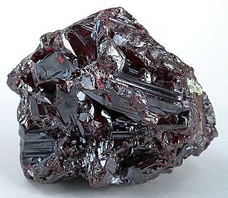 <span class="mw-page-title-main">Proustite</span> Sulfosalt mineral