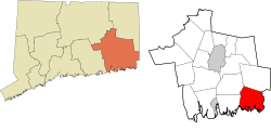 Stonington's location within the Southeastern Connecticut Planning Region and the state of Connecticut