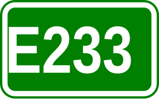 European route E233 Road in trans-European E-road network