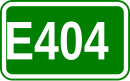 Zeichen der Europastraße 404