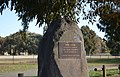 English: Monument commemorating the opening of the oval at Toolamba, Victoria