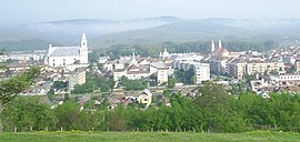 Overview of Gherla in May 2004