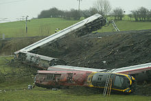 The site of the 2007 Grayrigg train derailment VirginPendolinoDerailment.jpg