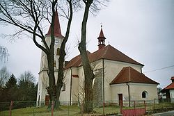 Farní kostel sv. Václava v Cetorazi.