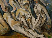 Paul Cézanne, 'Dei store badarane' (detalj)