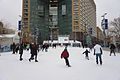 Campus Martius Park skating rink