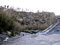 Rocky spur of Engihoul, from the east, starting at the quarry of Carmeuse.