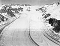 Mount Ogilvie on upper left skyline, Gilkey Glacier centered