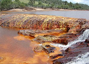 Iron colored water