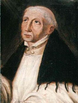 Portret (ca. 1580) van de 14e-eeuwse mysticus Jan van Ruusbroec (bezit Ruusbroecgenootschap, Antwerpen).