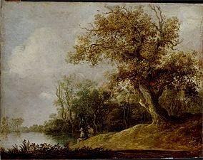 Jan van Goyen, Staw w lesie, 1642