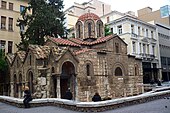 Kapnikarea-Kirche in Athen, 11. Jahrhundert Kreuzkuppelkirche