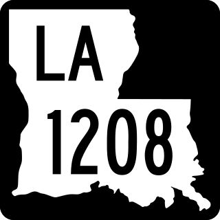 <span class="mw-page-title-main">Louisiana Highway 1208</span> State highway in Louisiana, United States