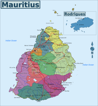 Mapa Mauricia