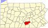 State map highlighting Cumberland County