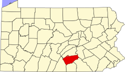 Vị trí quận Cumberland trong tiểu bang Pennsylvania ở Hoa Kỷ