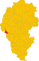 Collocatio finium municipii in Provincia Vicetiensi.