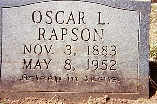 <span class="mw-page-title-main">O. L. Rapson</span>