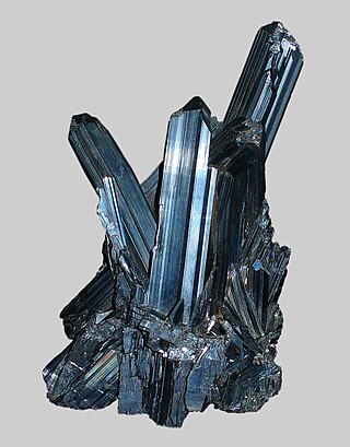 <span class="mw-page-title-main">Stibnite</span> Sulfide mineral