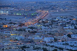 Aerial view of a part of the city