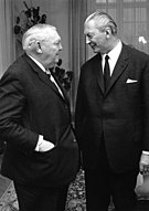 Ludwig Erhard und sein Nachfolger Kurt Georg Kiesinger