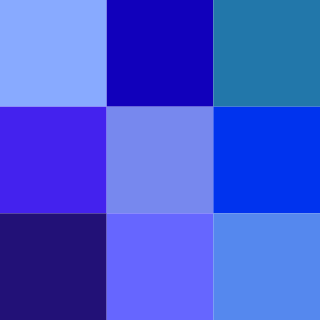 <span class="mw-page-title-main">Shades of blue</span> Variety of the color blue