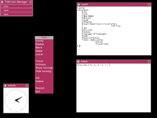 twm Window manager for the X Window System