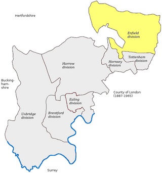 <span class="mw-page-title-main">Enfield (UK Parliament constituency)</span> Parliamentary constituency in the United Kingdom, 1885–1950