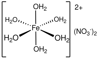 <span class="mw-page-title-main">Iron(II) nitrate</span> Chemical compound