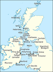 Map of Britain and Ireland