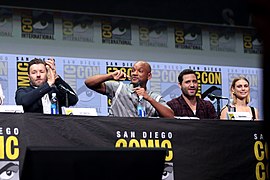 Joel Edgerton, Will Smith, Edgar Ramirez & Lucy Fry (36102059886).jpg