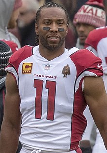 Larry Fitzgerald in an Arizona Cardinals jersey.