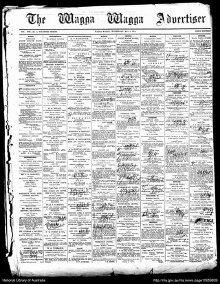 <i>The Wagga Wagga Advertiser</i> Newspaper