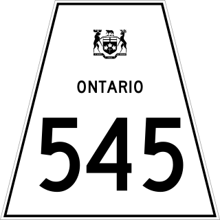 <span class="mw-page-title-main">Ontario Highway 545</span> Former Ontario provincial highway