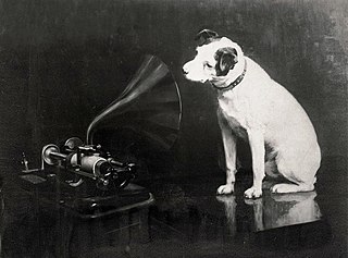 <span class="mw-page-title-main">Nipper</span> Canine mascot of HMV, RCA, and the Victor Talking Machine Company (1884–1895)