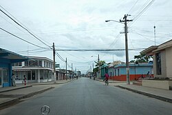 The Carretera Central in central Sibanicú