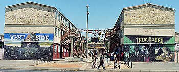 West Side and Thug Life murals in the Coloured township of Manenberg, in Hard Livings gang territory Thug-life-manenberg.jpg