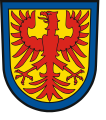 Gemeinde Tettingen-Butzdorf Innerhalb blauen Schildrandes in Gold ein nach rechts blickender roter Adler.[51]