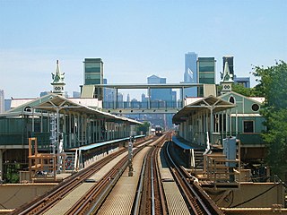 <span class="mw-page-title-main">Lake Street Elevated Railroad</span> Rapid transit line in Chicago, Illinois