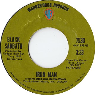 <span class="mw-page-title-main">Iron Man (song)</span> 1971 single by Black Sabbath