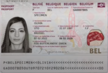 Belgium passport biodata