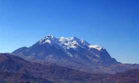 Vue du Nevado Illimani.