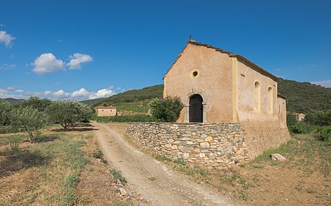 Chapel of Saint-Pontien, Roquebrun, Hérault, France.