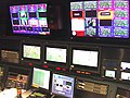 One of ESPN's new digital master control rooms, MCR-D1, in Bristol, Connecticut.