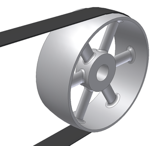 <span class="mw-page-title-main">Belt (mechanical)</span> Method of connecting two rotating shafts or pulleys