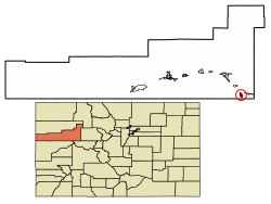 Location of the Town of Carbondale in Garfield County, Colorado.