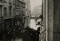 Great street of Besançon, in the beginning of the flood.