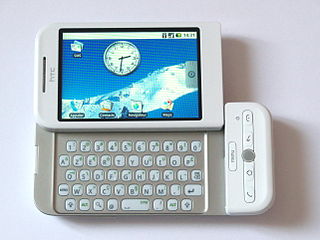 <span class="mw-page-title-main">HTC Dream</span> Android smartphone designed by HTC introduced in 2008