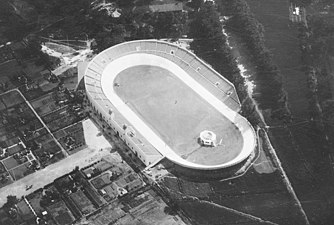 Hornsbergsvelodromen strax före invigningen 1923.