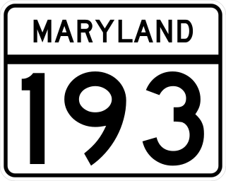 <span class="mw-page-title-main">Maryland Route 193</span> Highway in Maryland, United States